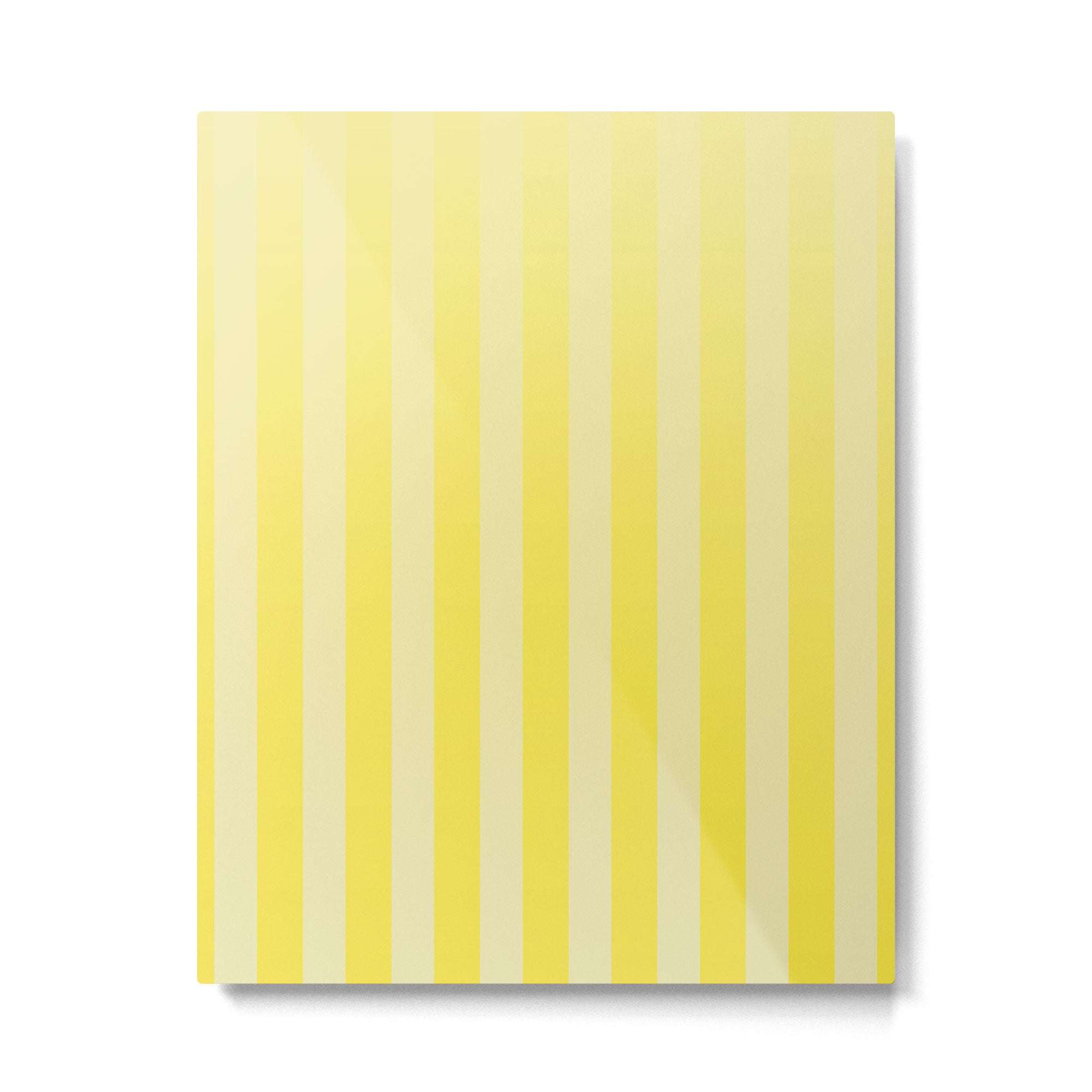 Dreamy Future Stripes Yellow Gradient Ombre Pattern Metal Print Gallery Image 6