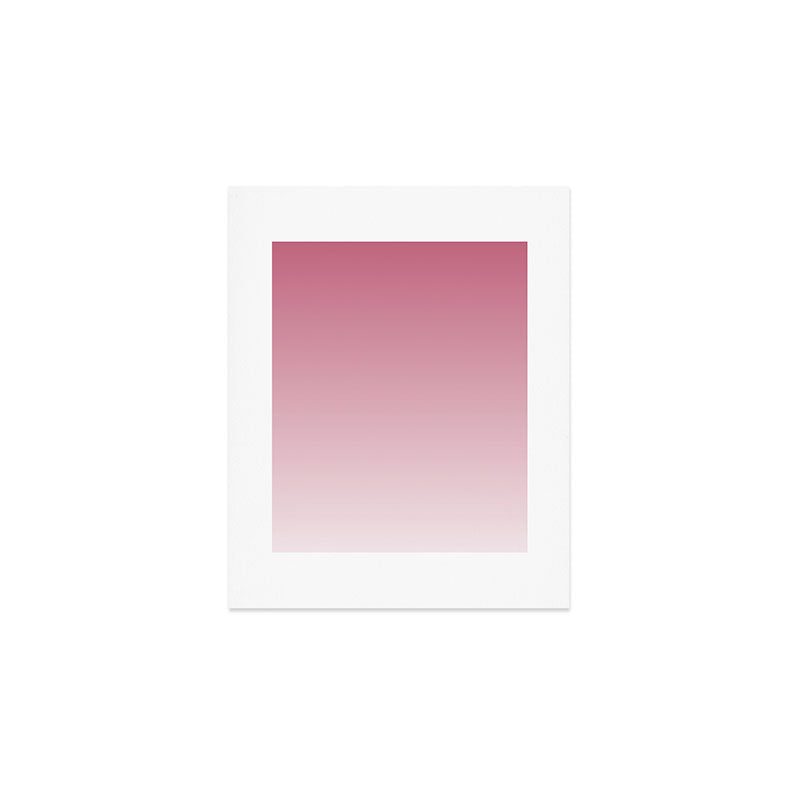 Dreamy Ombre Gradient in Mauve Pink Art Print Gallery Image 1