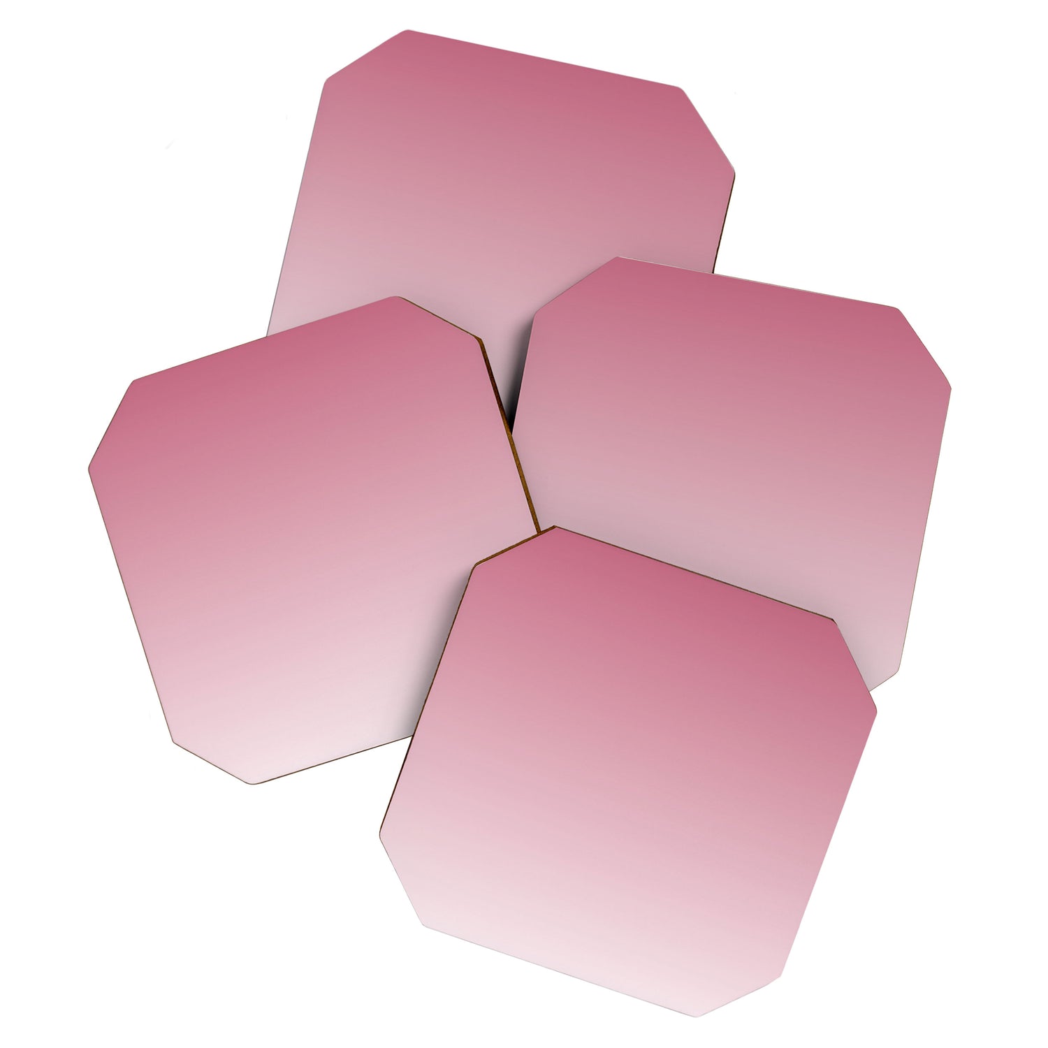 Dreamy Ombre Gradient in Mauve Pink Coaster Gallery Image 1