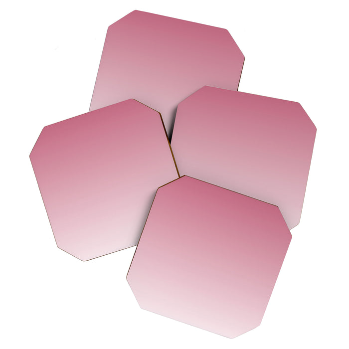 Dreamy Ombre Gradient in Mauve Pink Coaster Gallery Image 1