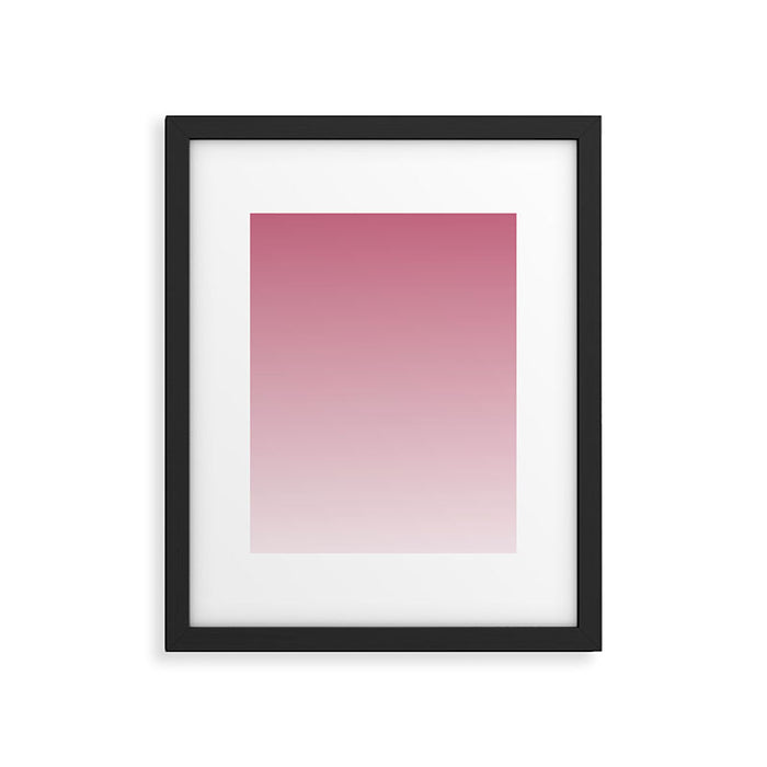 Dreamy Ombre Gradient in Mauve Pink Framed Art Print Gallery Image 1