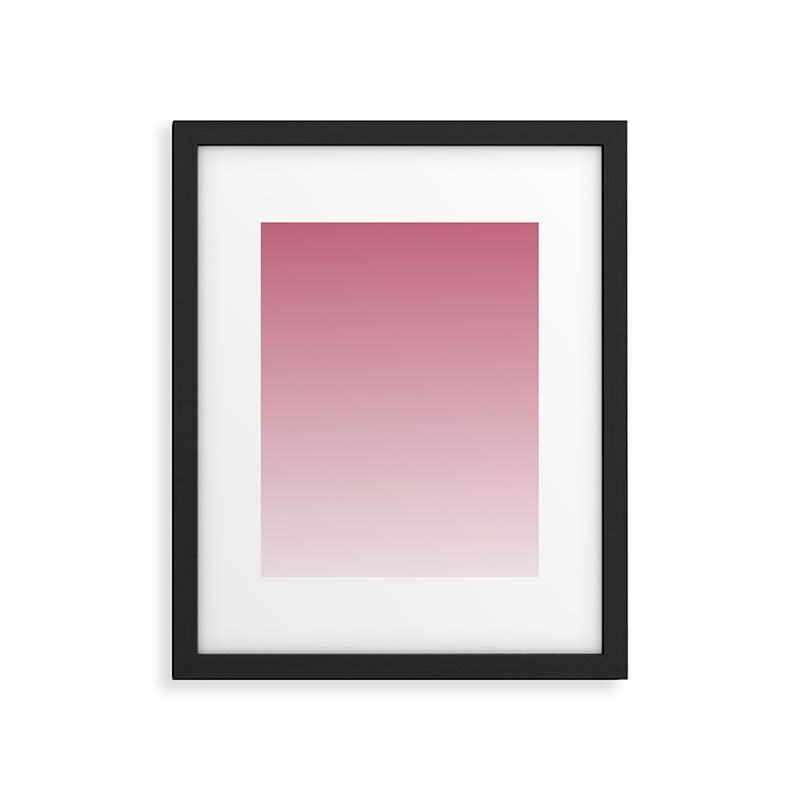 Dreamy Ombre Gradient in Mauve Pink Framed Art Print Gallery Image 6