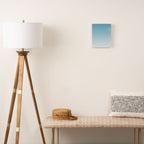 Dreamy Ombre Soft Sky Blue Aura Gradient Canvas Print Gallery Image 2