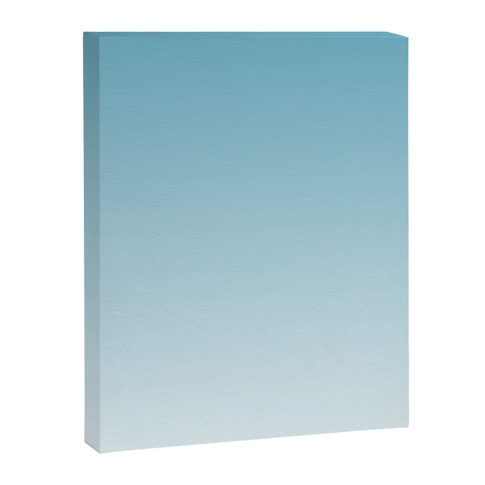 Dreamy Ombre Soft Sky Blue Aura Gradient Canvas Print Gallery Image 1