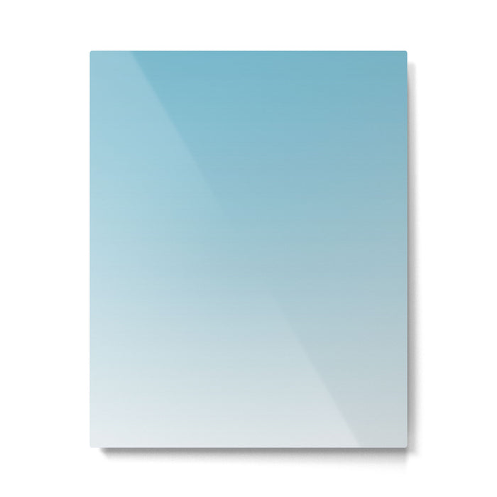 Dreamy Ombre Soft Sky Blue Aura Gradient Metal Print Gallery Image 1