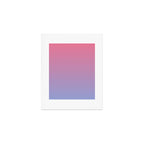 Dreamy Pink Lavender Ombre Gradient Art Print Gallery Image 1