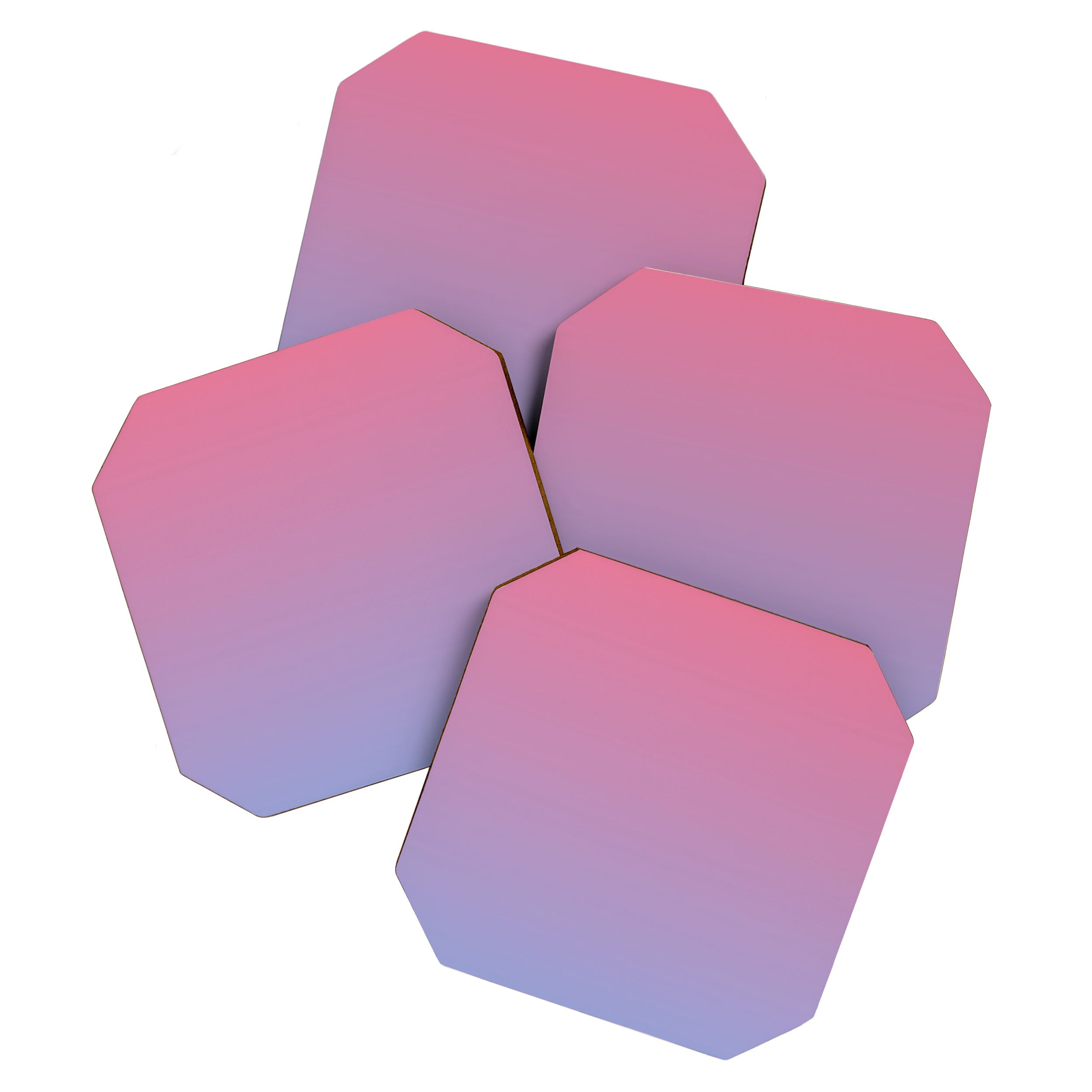 Dreamy Pink Lavender Ombre Gradient Coaster Gallery Image 1