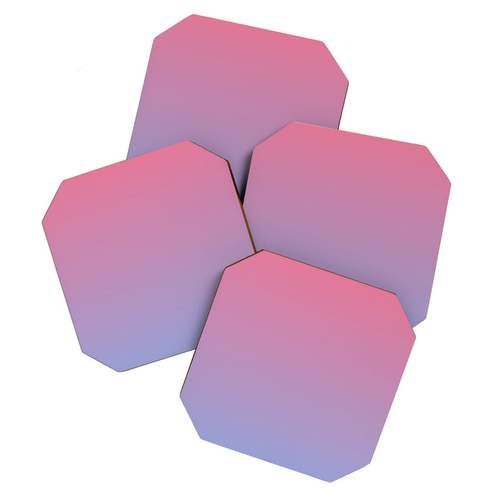 Dreamy Pink Lavender Ombre Gradient Coaster Gallery Image 1
