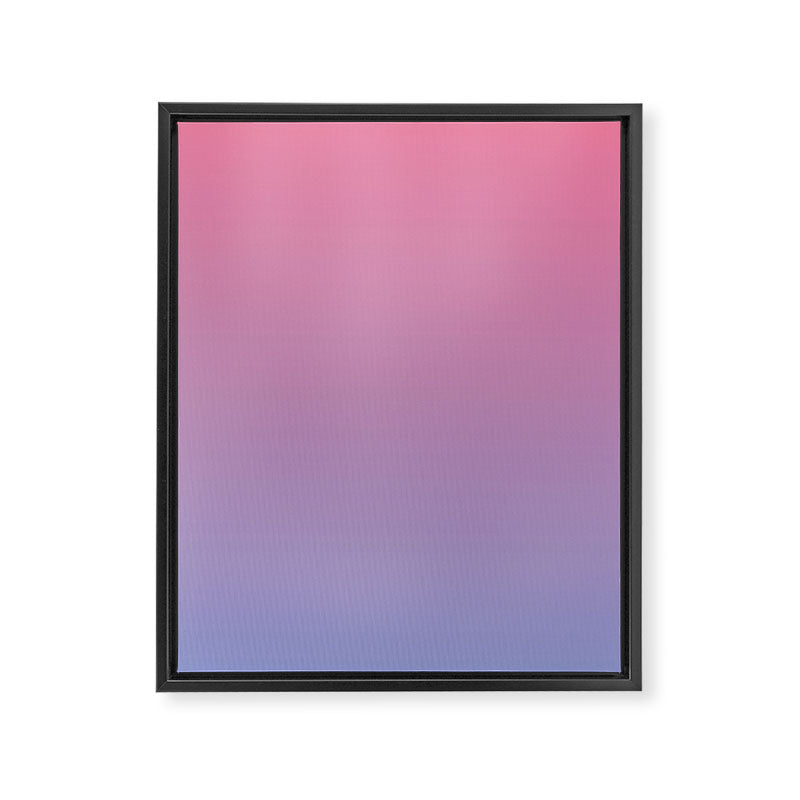 Dreamy Pink Lavender Ombre Gradient Framed Canvas Print Gallery Image 8
