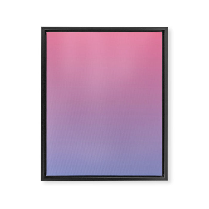 Dreamy Pink Lavender Ombre Gradient Framed Canvas Print Gallery Image 1