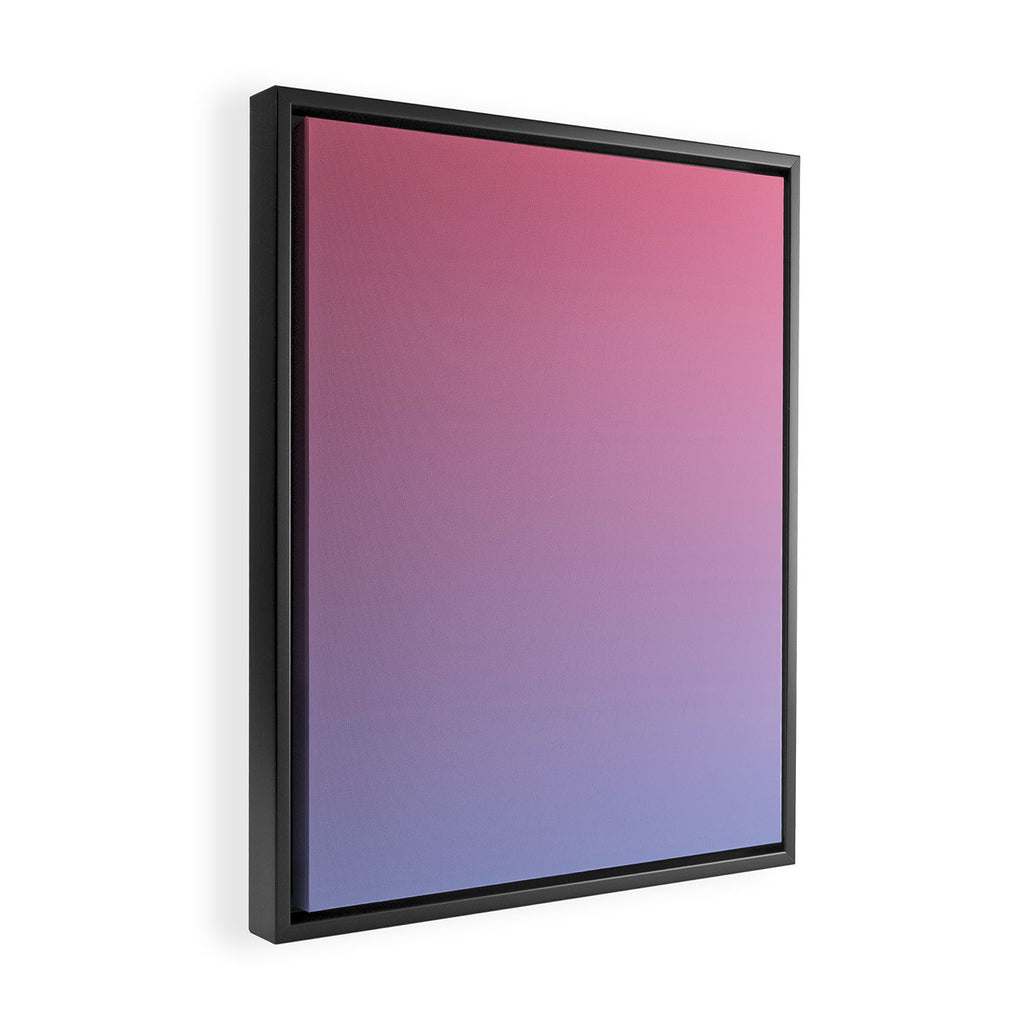 Dreamy Pink Lavender Ombre Gradient Framed Canvas Print Gallery Image 2