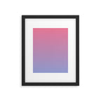 Dreamy Pink Lavender Ombre Gradient Framed Art Print Gallery Image 6