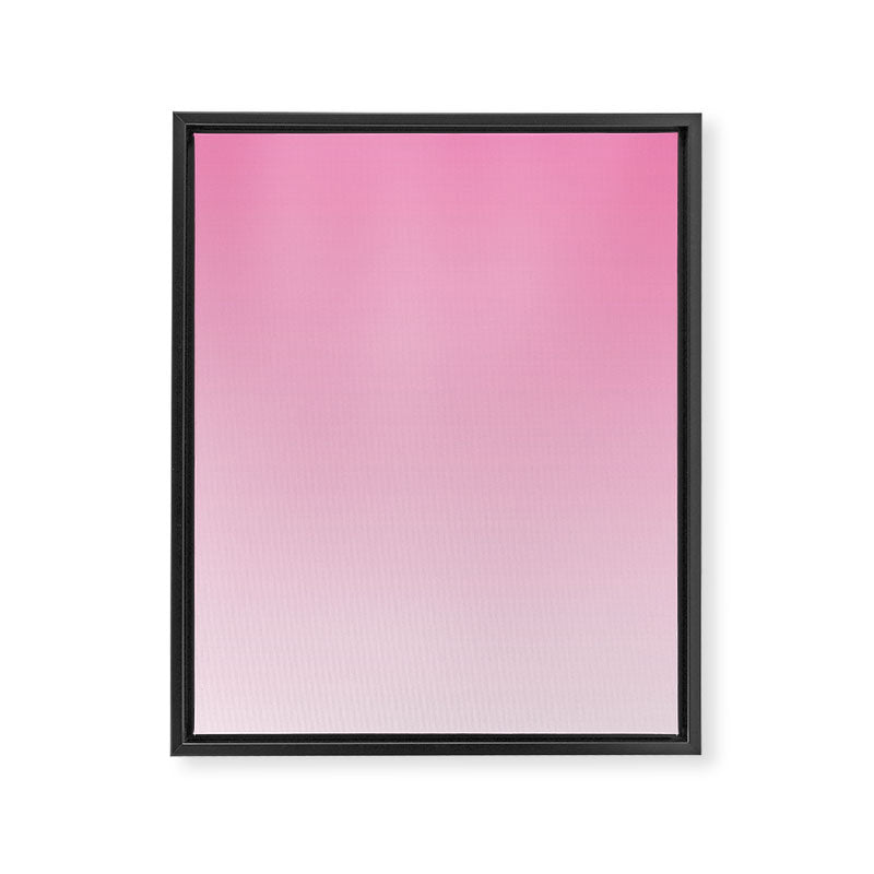Dreamy Pink Ombre Gradient Framed Canvas Print Gallery Image 8