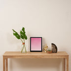 Dreamy Pink Ombre Gradient Framed Canvas Print Gallery Image 4