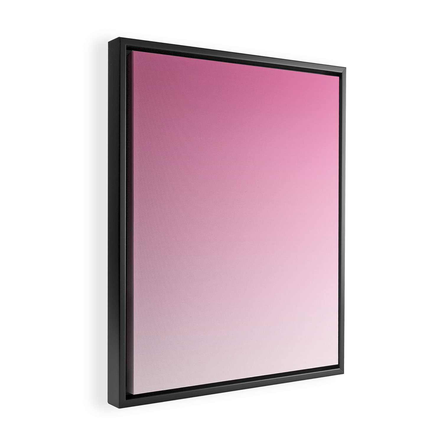 Dreamy Pink Ombre Gradient Framed Canvas Print Gallery Image 2