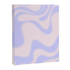 Dreamy Retro Liquid Swirl Contemporary Abstract 2 in Pastel Lavender and Pale Pink Canvas Print Gallery Image 8