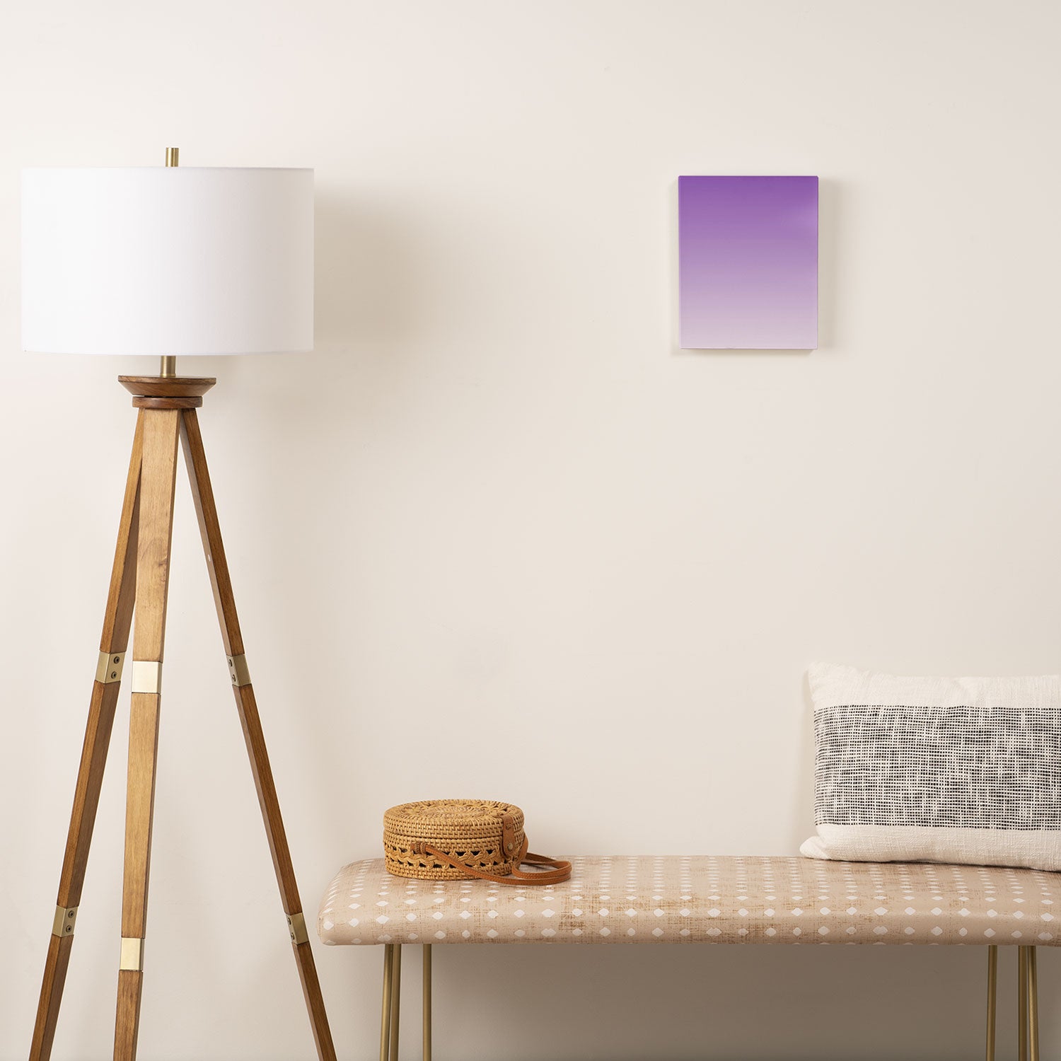 Dreamy Violet Purple Ombre Gradient Canvas Print Gallery Image 2