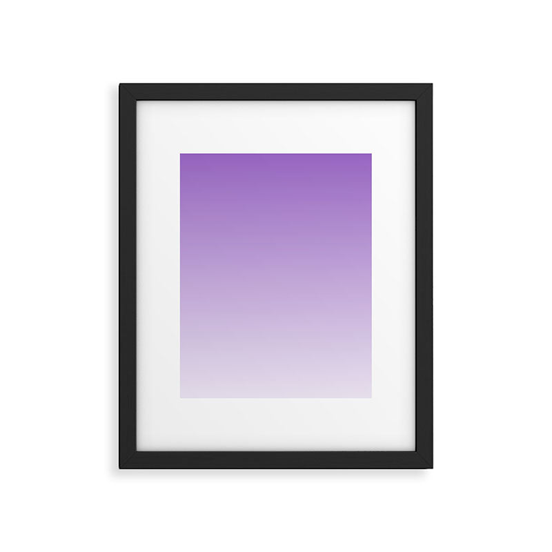 Dreamy Violet Purple Ombre Gradient Framed Art Print Gallery Image 6