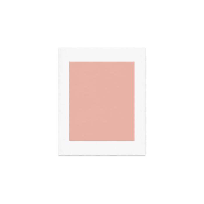 Dusty Blush Pink Solid Colour Art Print Gallery Image 1