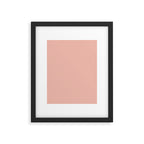 Dusty Blush Pink Solid Colour Framed Art Print Gallery Image 6