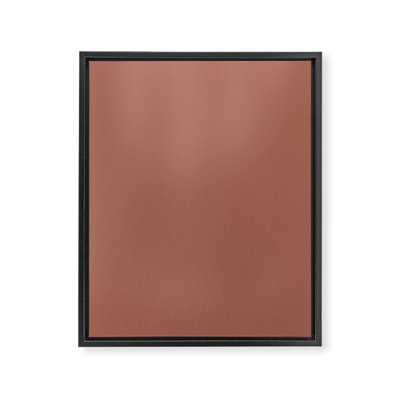 Earth Tone Dusty Clay Solid Color Framed Canvas Print Gallery Image 8