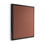 Earth Tone Dusty Clay Solid Color Framed Canvas Print Gallery Image 2