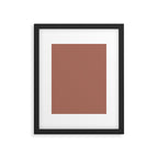 Earth Tone Dusty Clay Solid Color Framed Art Print Gallery Image 6