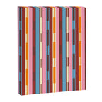 Eclectic Geo Chain Vertical Block Stripes Geometric Pattern Canvas Print Gallery Image 8
