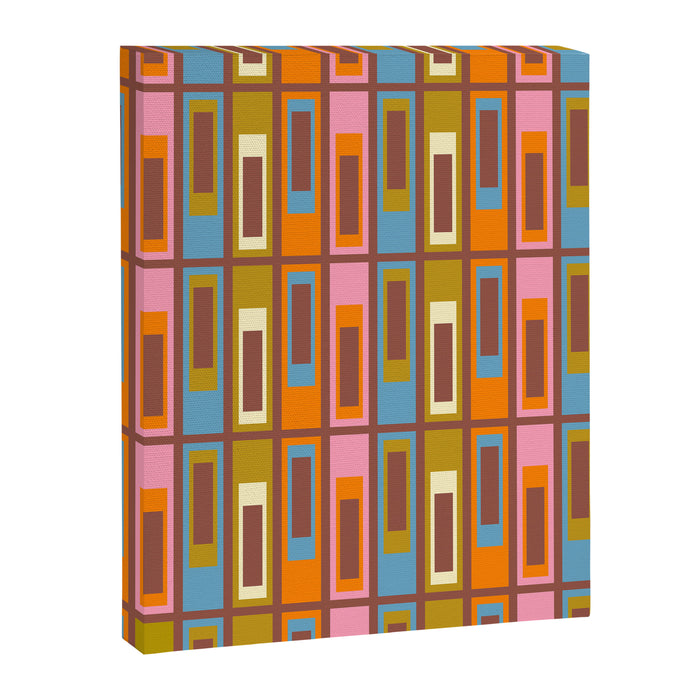 Eclectic Geometric Mid Century Modern Lexington Ave Pattern Canvas Print Gallery Image 1