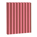 Eclectic Stripes Vertical Pattern in Brown Pink Cream Canvas Print Gallery Image 8