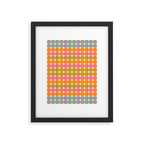 Eclectic Woven Stripes Colorful Retro Contemporary Pattern Framed Art Print Gallery Image 6