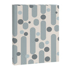 Effervescence - Mid Century Modern Minimalist Abstract Pattern in Light Blue-Gray and Cream Canvas Print Gallery Image 8