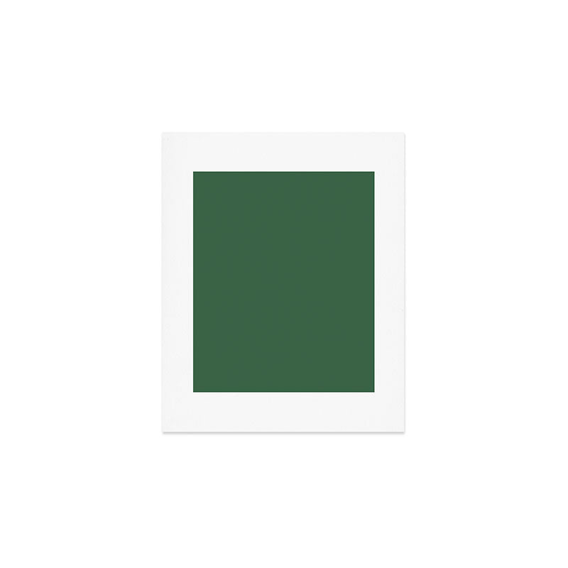 Emerald Green Solid Color Art Print Gallery Image 1