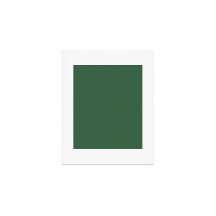 Emerald Green Solid Color Art Print Gallery Image 1