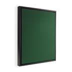 Emerald Green Solid Color Framed Canvas Print Gallery Image 2