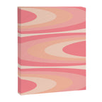 Fab Waves Retro Abstract Pattern in Pink and Blush Canvas Print Gallery Image 8