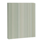 Fine Striped Pattern Vertical in Sage Green, Gray, Beige, and Cream Canvas Print Gallery Image 8