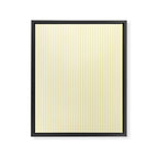 Fine Stripes Narrow Vertical Stripe Pattern in Light Butter Yellow and White Framed Canvas Print Gallery Image 6