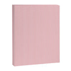 Fine Stripes Vertical Pattern Fresh Pink and White Canvas Print Gallery Image 6