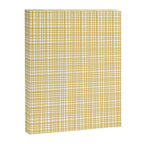 Fine Weave Minimalist Mid Century Modern Woven Pattern in Mustard Yellow and White Canvas Print Gallery Image 8