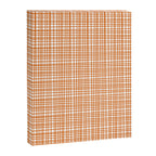 Fine Weave Minimalist Midcentury Woven Pattern in Orange and White Canvas Print Gallery Image 8