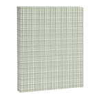 Fine Weave Retro Mid Century Modern Minimalist Woven Line Pattern Sage Green and White Canvas Print Gallery Image 8
