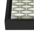Fish Pattern in Sage Framed Canvas Print Gallery Image 3