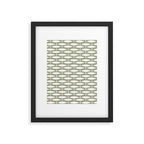 Fish Pattern in Sage Framed Art Print Gallery Image 6