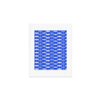 Fish Stripes in Royal Blue and Light Blue Art Print Gallery Image 1