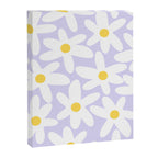 Floral Daisy Time Pattern in Lavender Pastel Purple Canvas Print Gallery Image 8