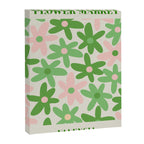 Flower Market Valencia Cute Retro Modern Floral Lime Green and Light Pink Canvas Print Gallery Image 8