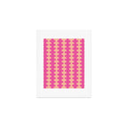 Fun Ogee A-Go-Go Pop Stripes Retro Contemporary Vertical Pattern in Pink Art Print Gallery Image 1
