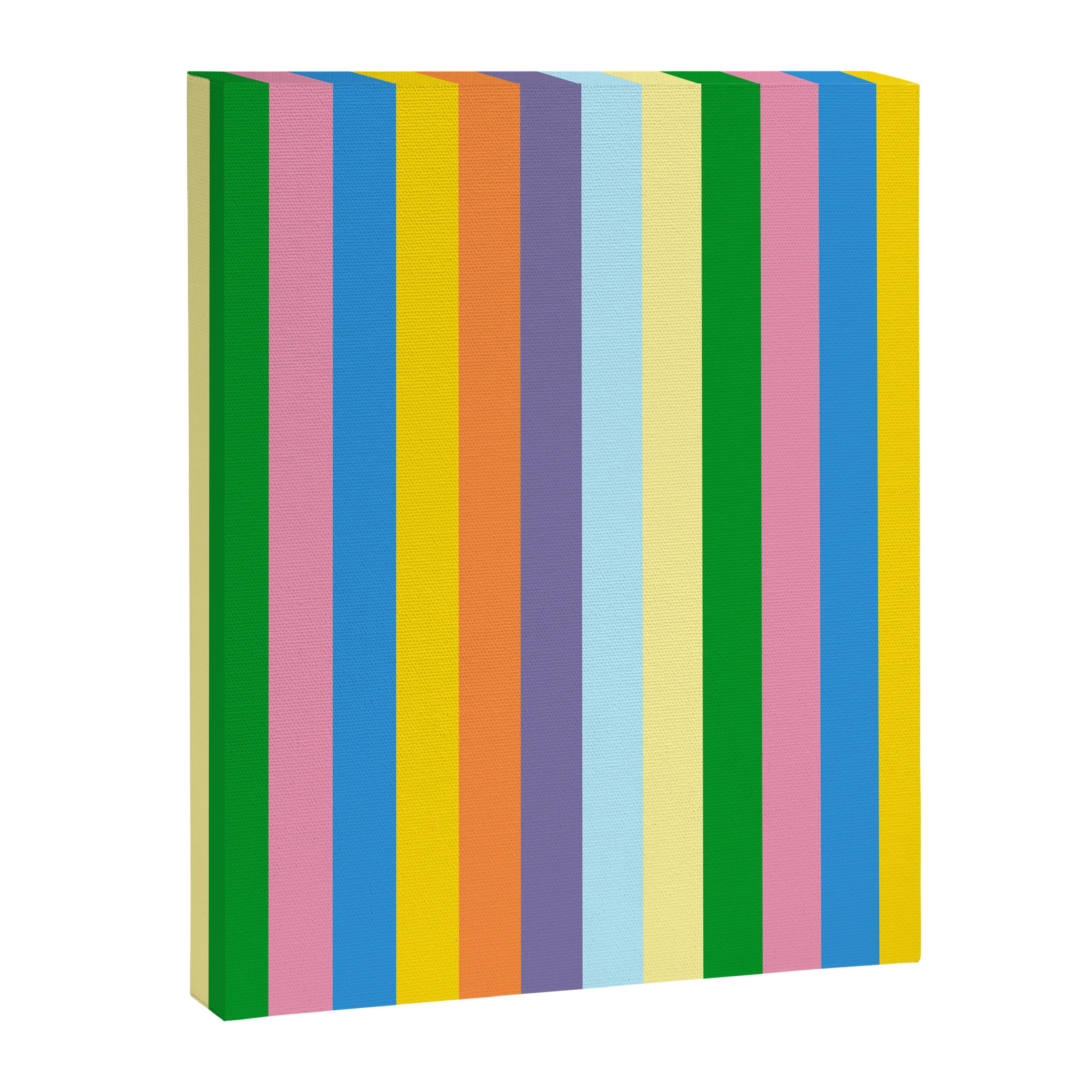 Fun Stripes Colorful Vertical Pattern Canvas Print Gallery Image 6