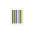 Fun Stripes Colorful Vertical Pattern Art Print Gallery Image 1
